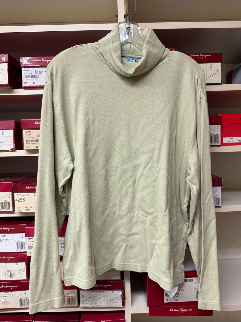 Vintage Pendleton light green Turtleneck Long Sleeve Top